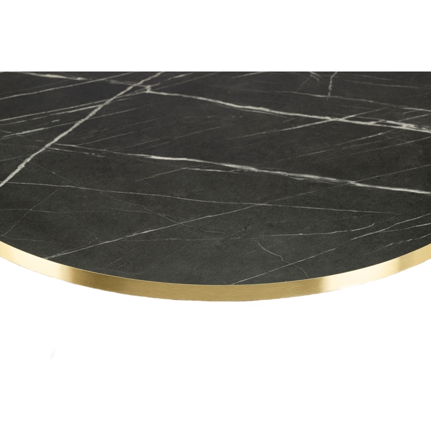 Coffee table DIAMOND 40x70 cm gold/black/white