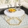 Coffee table DIAMOND 40x70 cm gold/white