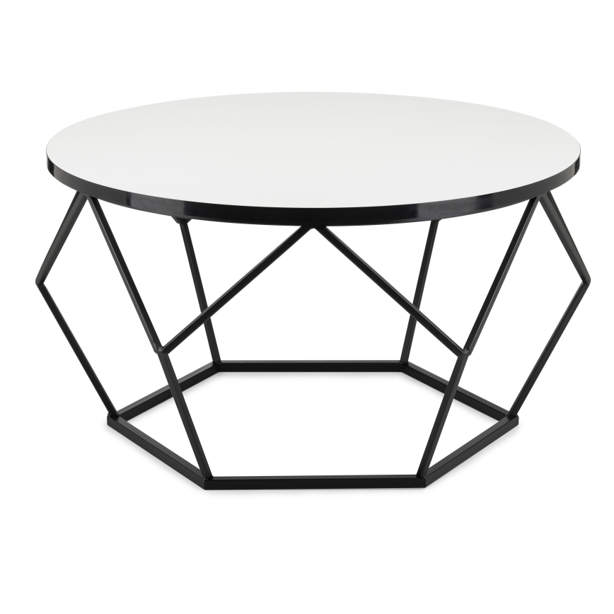 Coffee table DIAMOND 40x70 cm white/black
