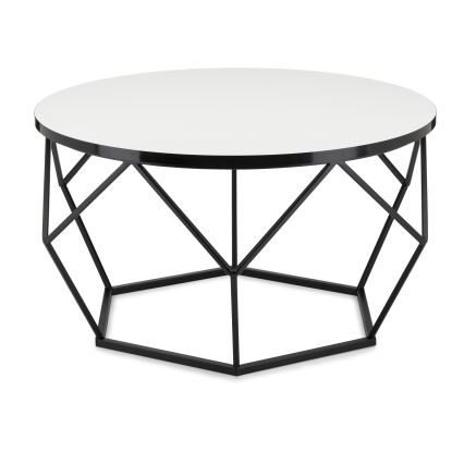 Coffee table DIAMOND 40x70 cm white/black
