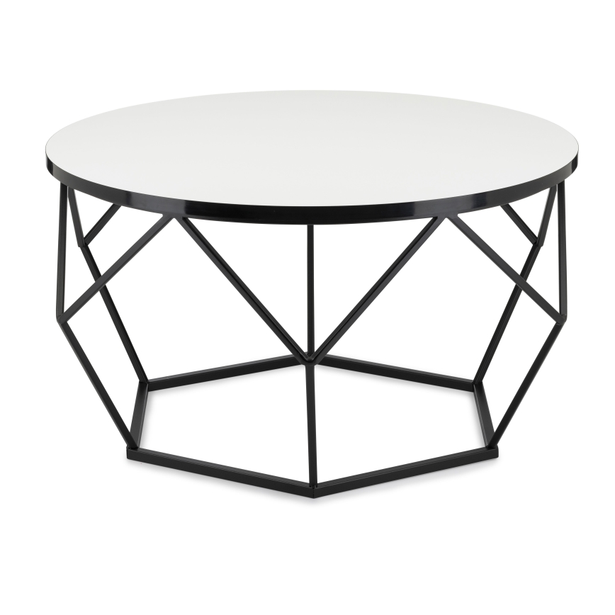 Coffee table DIAMOND 40x70 cm white/black