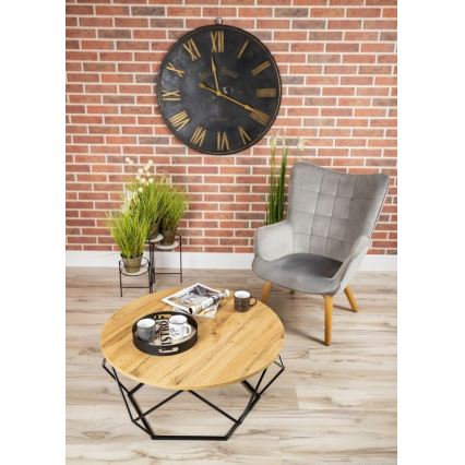 Coffee table DIAMOND 40x90 cm black/brown