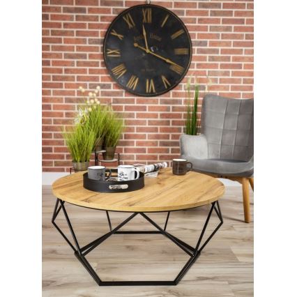 Coffee table DIAMOND 40x90 cm black/brown