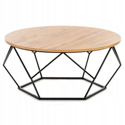 Coffee table DIAMOND 40x90 cm black/brown