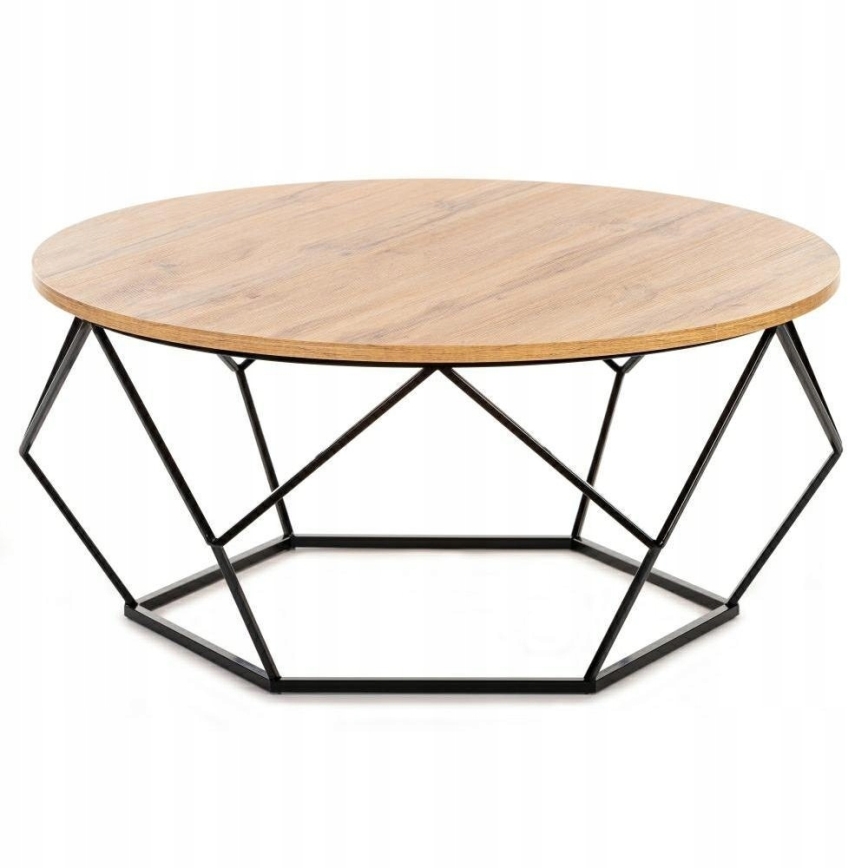 Coffee table DIAMOND 40x90 cm black/brown