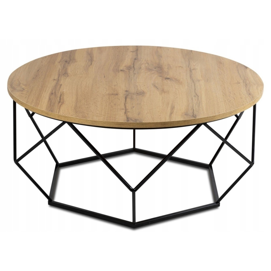 Coffee table DIAMOND 40x90 cm black/brown