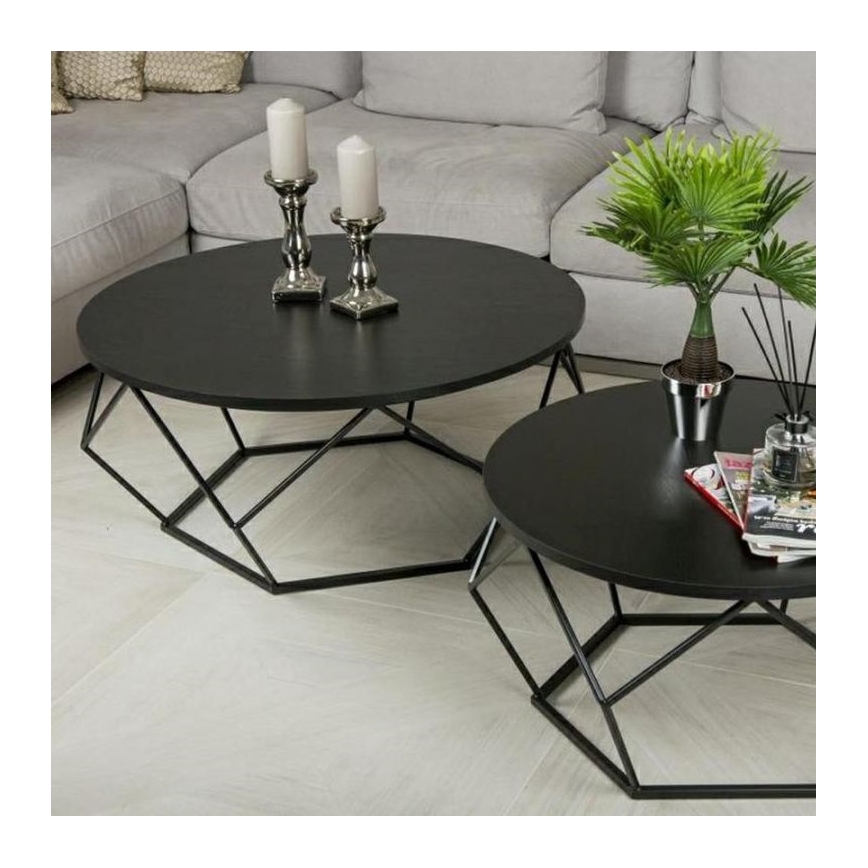 Coffee table DIAMOND 41,5x90 cm black