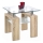 Coffee table DIANA 55x60 cm oak sonoma/clear