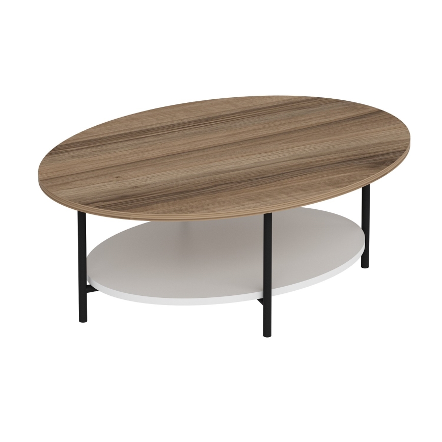 Coffee table ELIS 36x90 cm oak/white