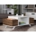 Coffee table ERIBERTO 43,8x90 cm brown/white