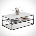 Coffee table ETNA 43x95 cm white/black