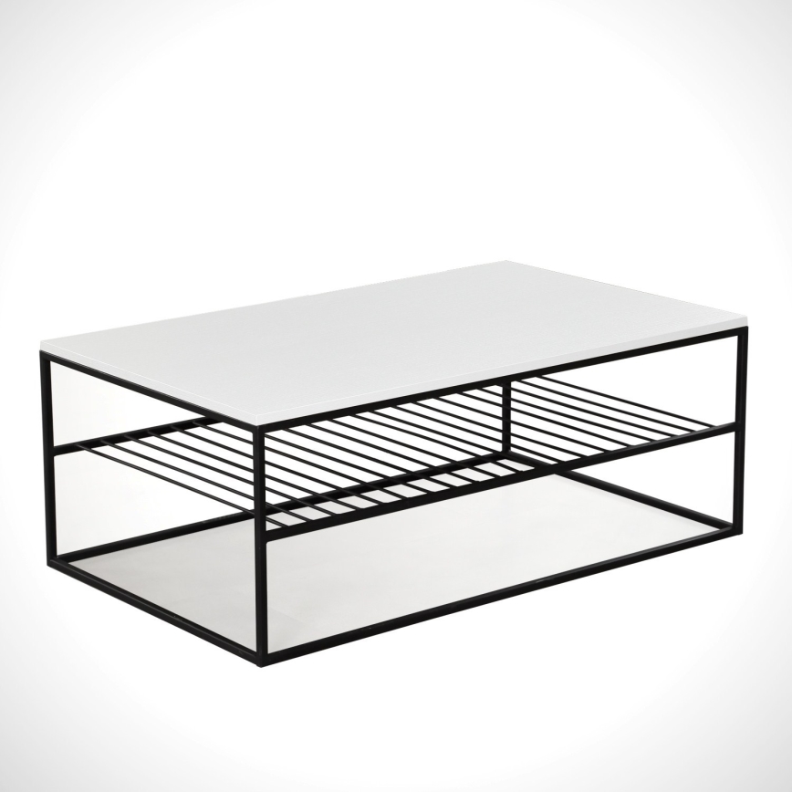 Coffee table ETNA 43x95 cm white/black