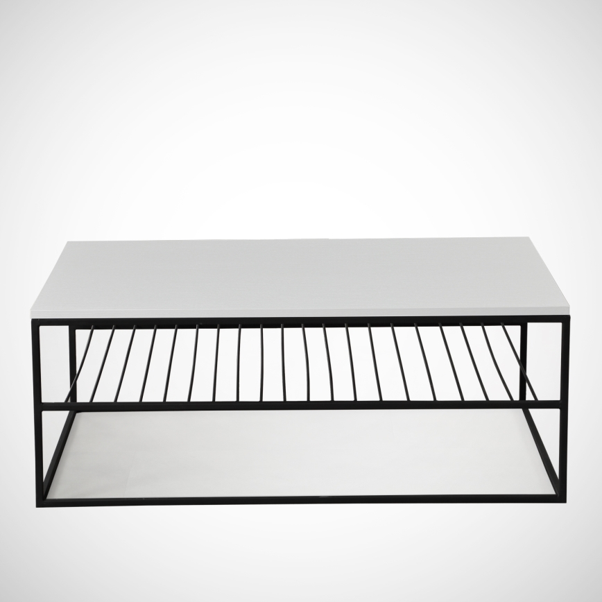 Coffee table ETNA 43x95 cm white/black