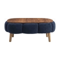 Coffee table FELPO 68x98 cm blue/walnut