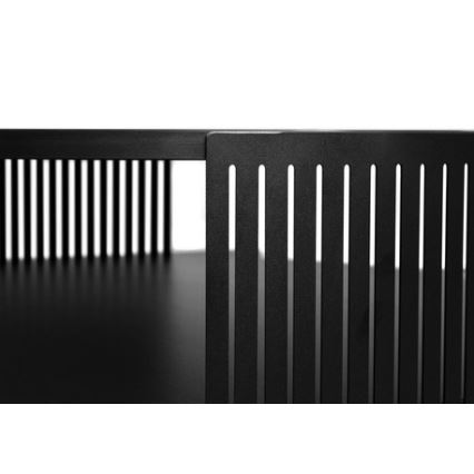 Coffee table FIKOLI 40x75 cm black/golden oak