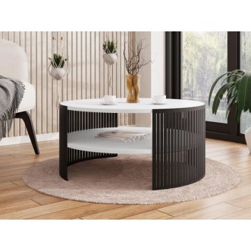 Coffee table FIKOLI 40x75 cm black/white