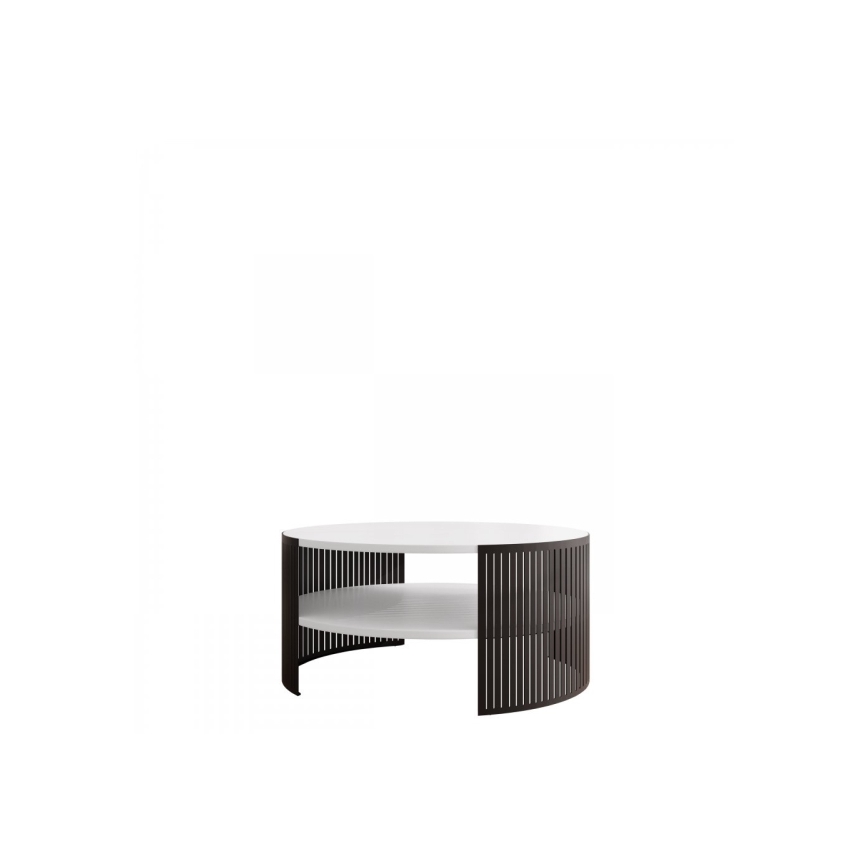 Coffee table FIKOLI 40x75 cm black/white