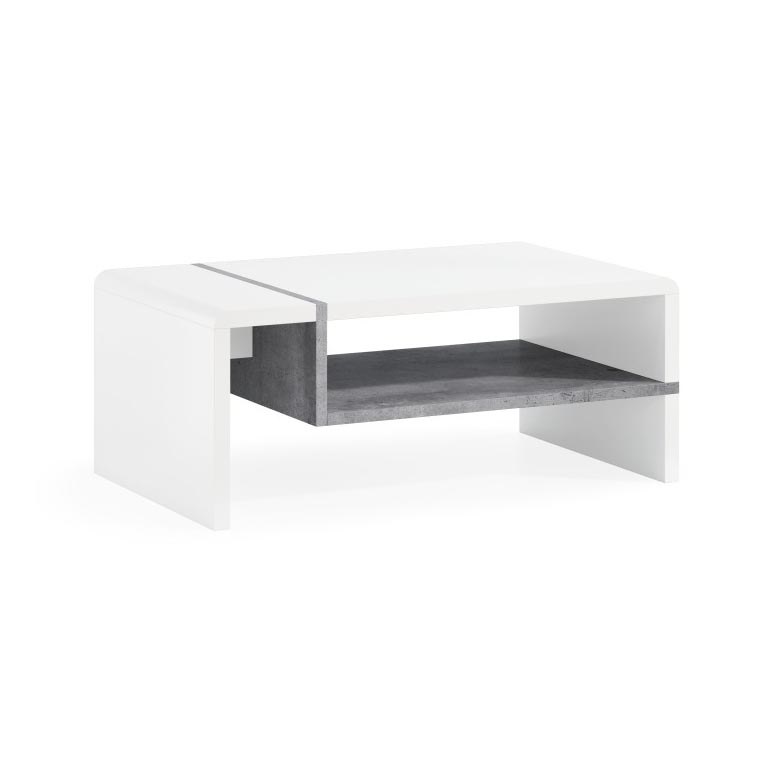 Coffee table FRED white/grey