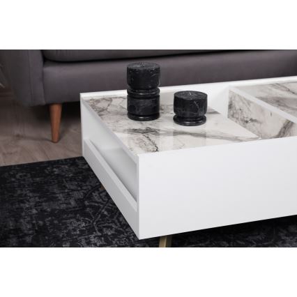 Coffee table FRIDA 63x90 cm white