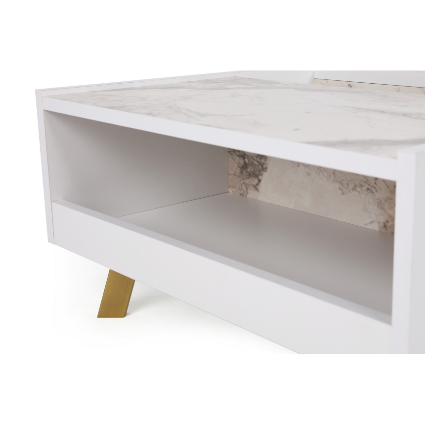 Coffee table FRIDA 63x90 cm white