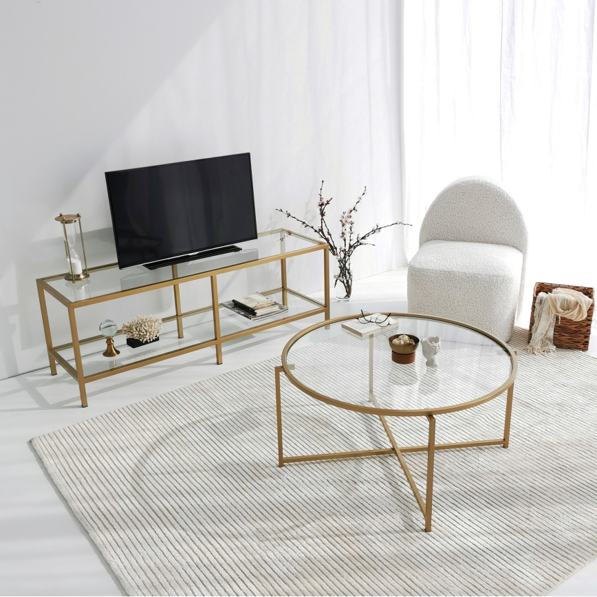 Coffee table GOLD SUN 40x83 cm gold