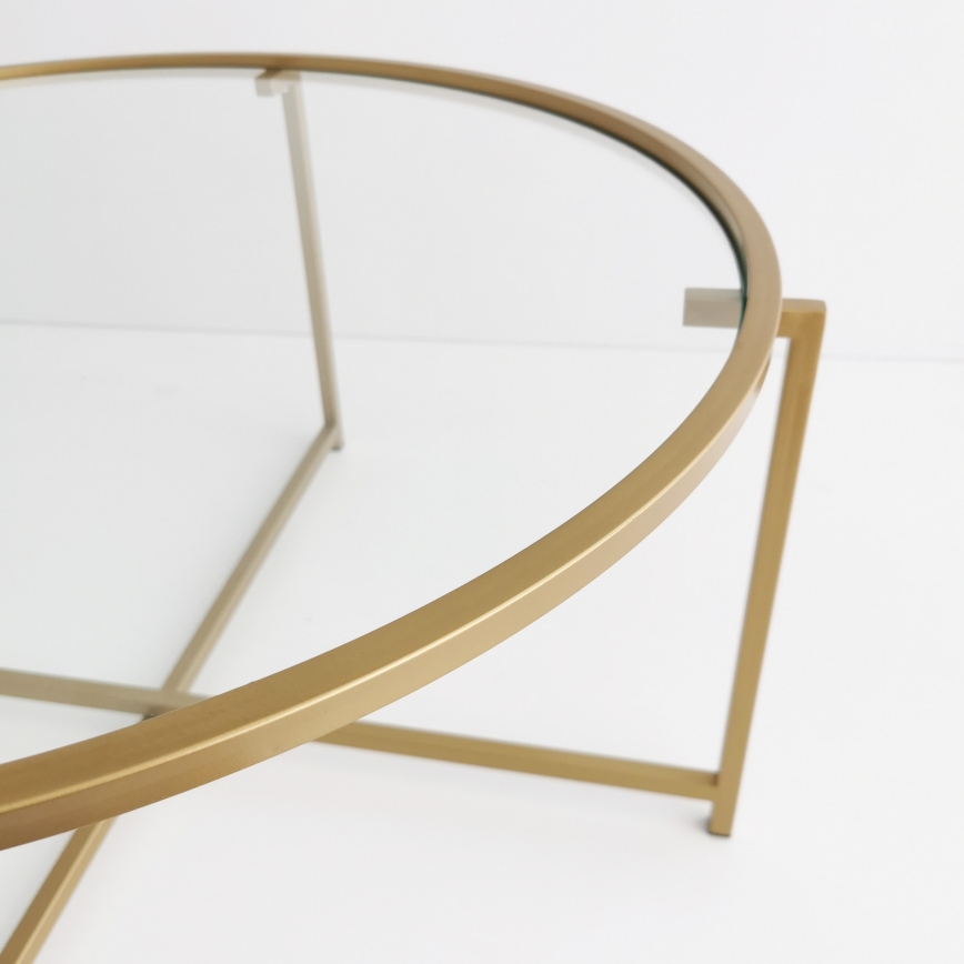Coffee table GOLD SUN 40x83 cm gold