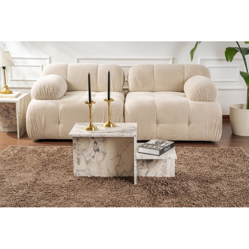 Coffee table HARMONY 40x80 cm marble decor