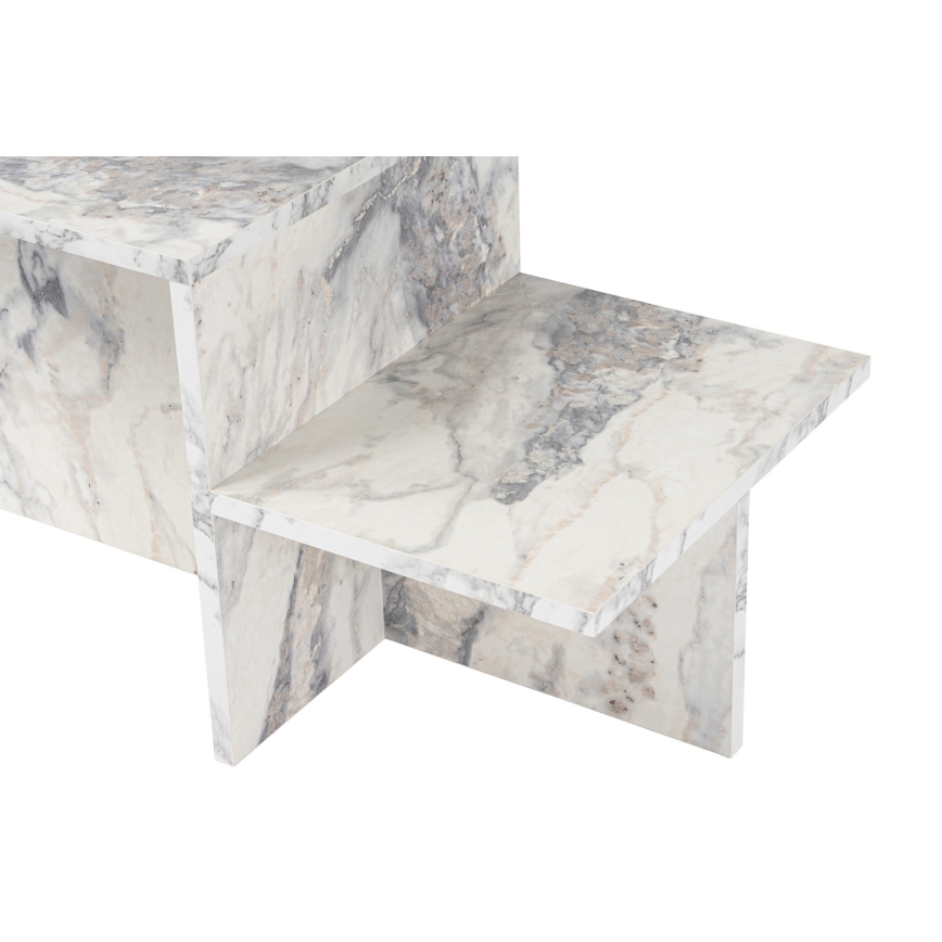 Coffee table HARMONY 40x80 cm marble decor