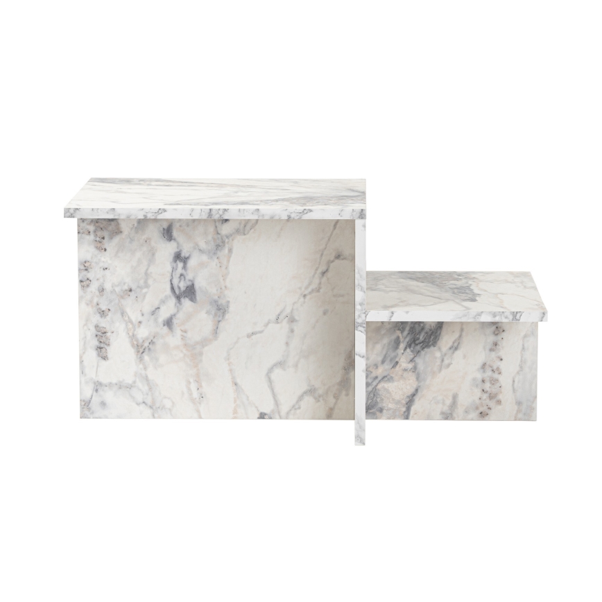 Coffee table HARMONY 40x80 cm marble decor