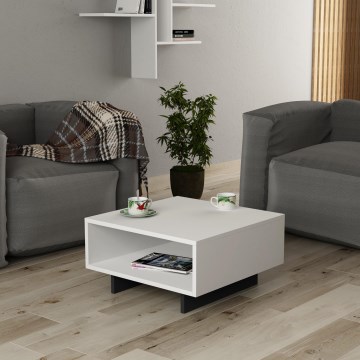 Coffee table HOLA 32x60 cm white/black