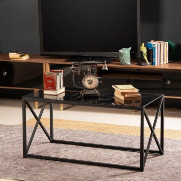 Coffee table ILIOMAR 46,6x94 cm black