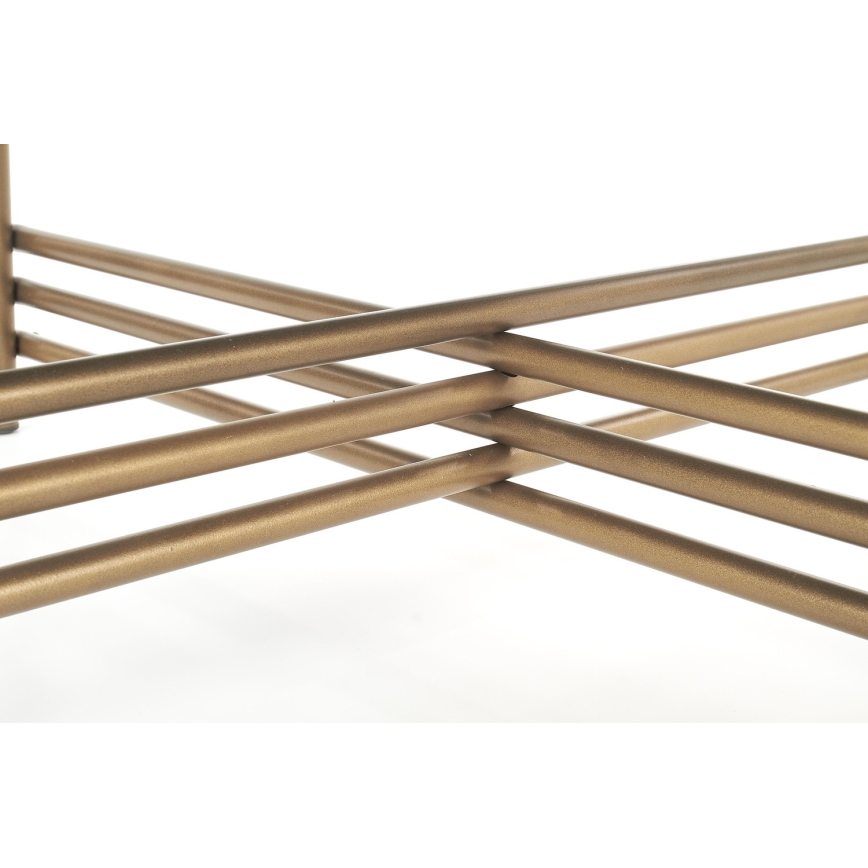 Coffee table ISMENA 41x80 cm gold/black