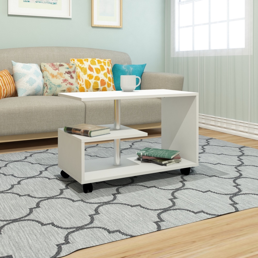 Coffee table KARANFIL 52,5x80 cm white
