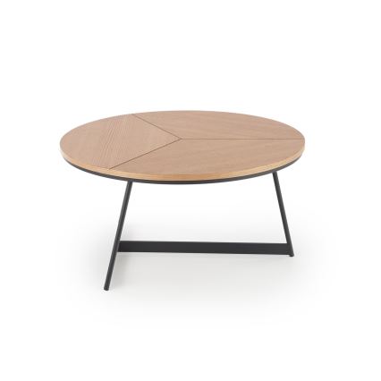Coffee table KARIDA 41x80 cm beige/black