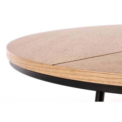 Coffee table KARIDA 41x80 cm beige/black