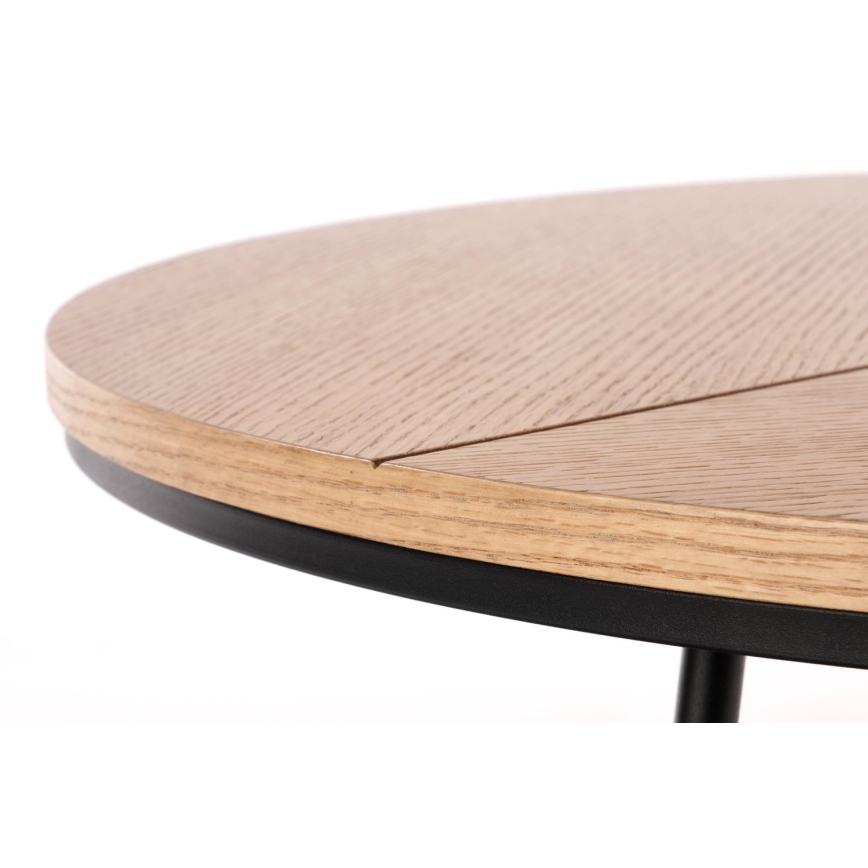Coffee table KARIDA 41x80 cm beige/black