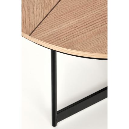Coffee table KARIDA 41x80 cm beige/black
