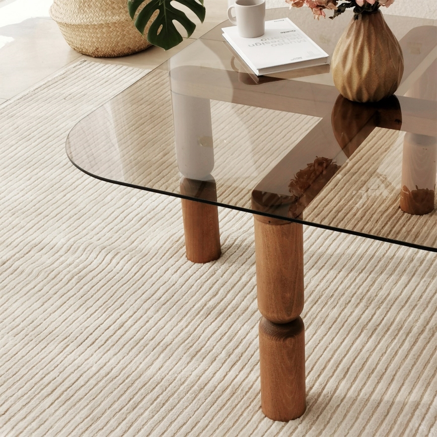 Coffee table KEI 40x80 cm brown/bronze
