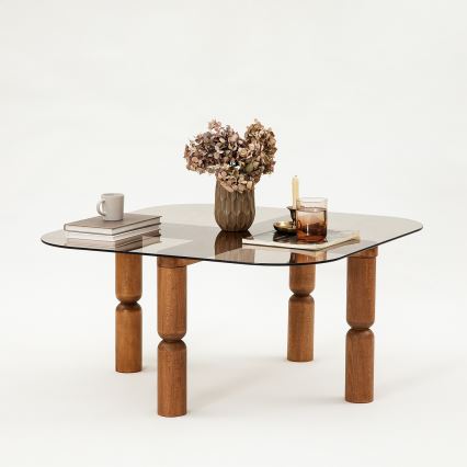 Coffee table KEI 40x80 cm brown/bronze