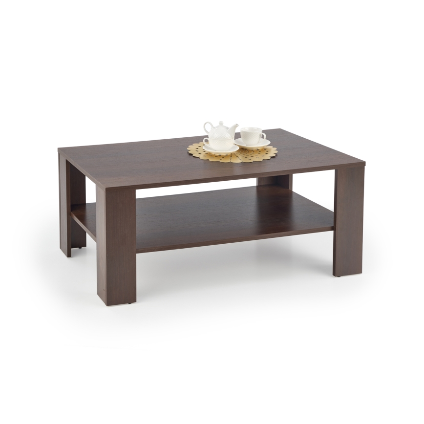 Coffee table KWADRO 53x110 cm dark walnut