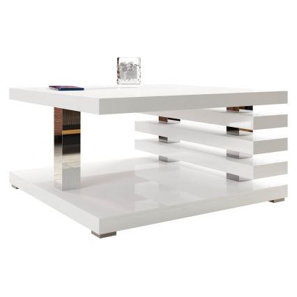 Coffee table KYOTO 31x60 cm shiny white