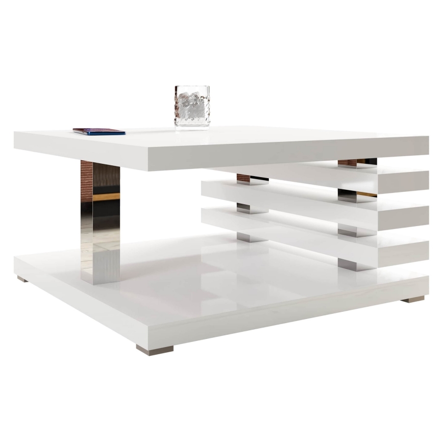 Coffee table KYOTO 31x60 cm shiny white