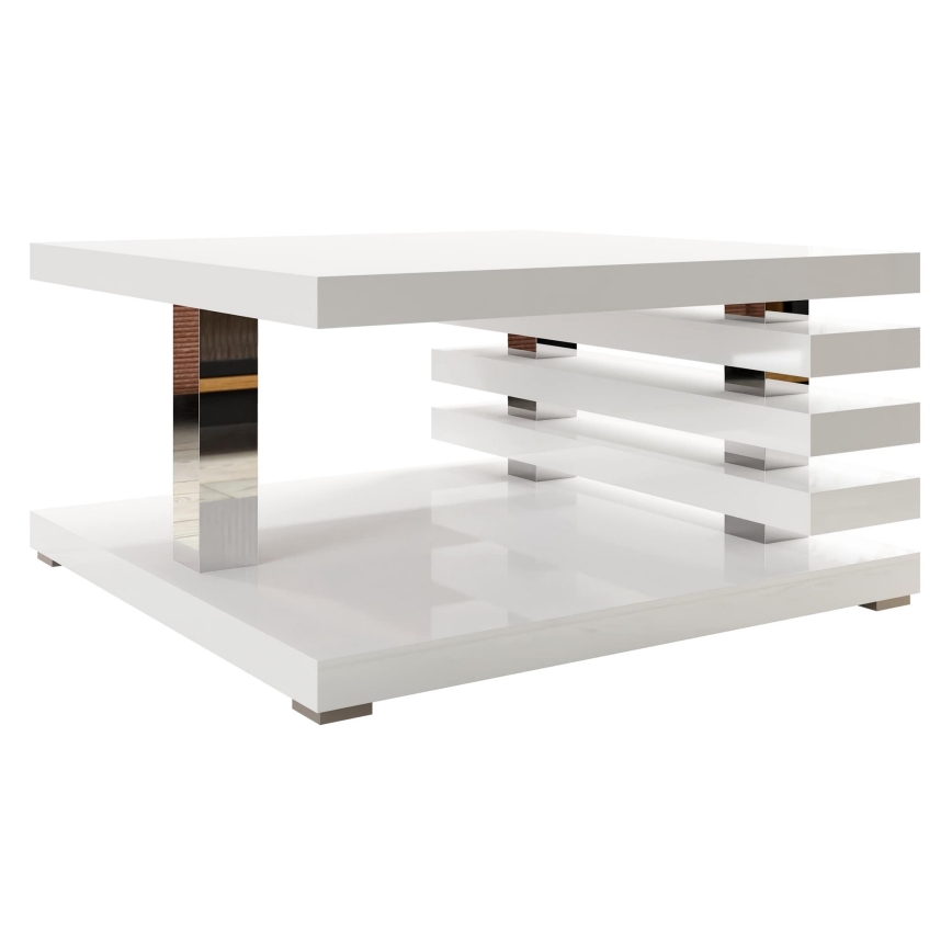 Coffee table KYOTO 31x60 cm shiny white