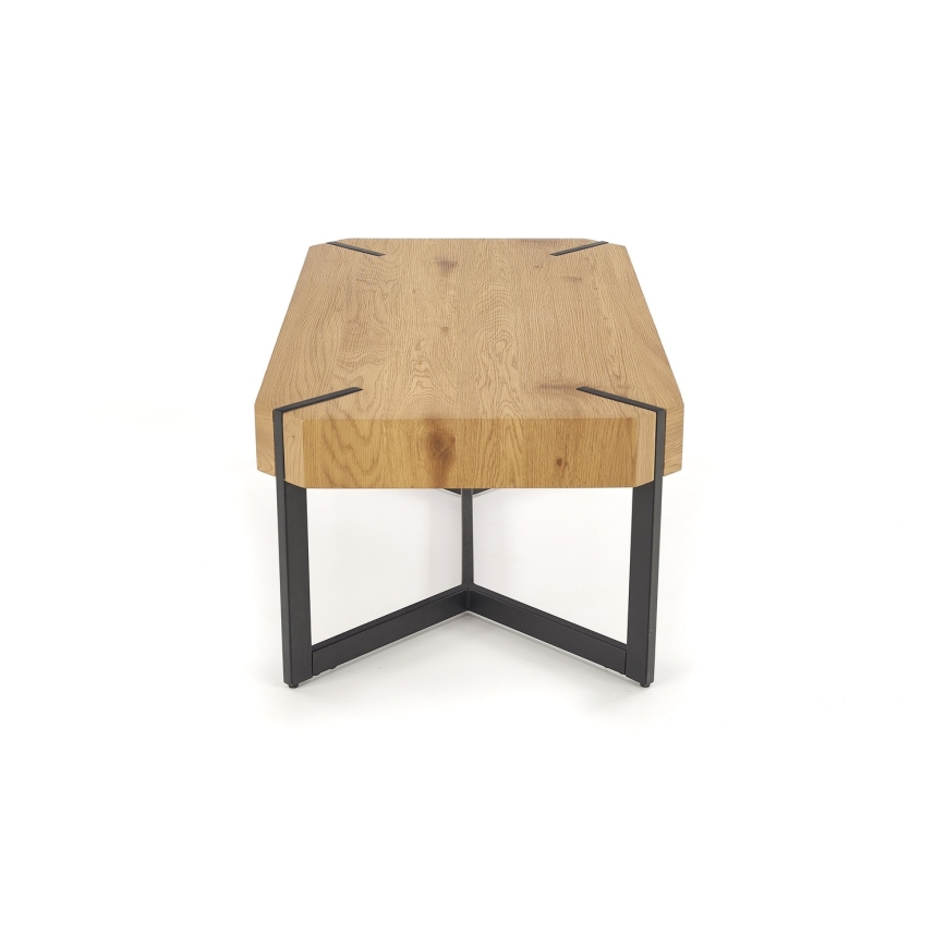 Coffee table LAVIDA 43x110 cm golden oak/black