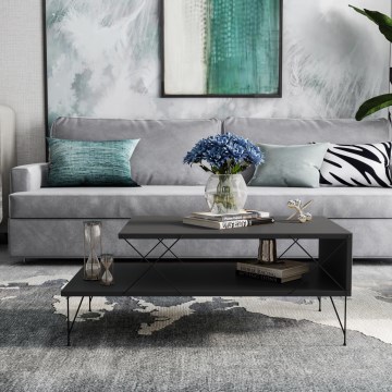 Coffee table LOIRE 40x100 cm anthracite