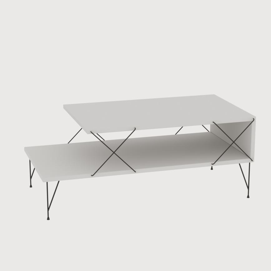 Coffee table LOIRE 40x100 cm white