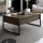 Coffee table LUXE 40x90 cm walnut/black