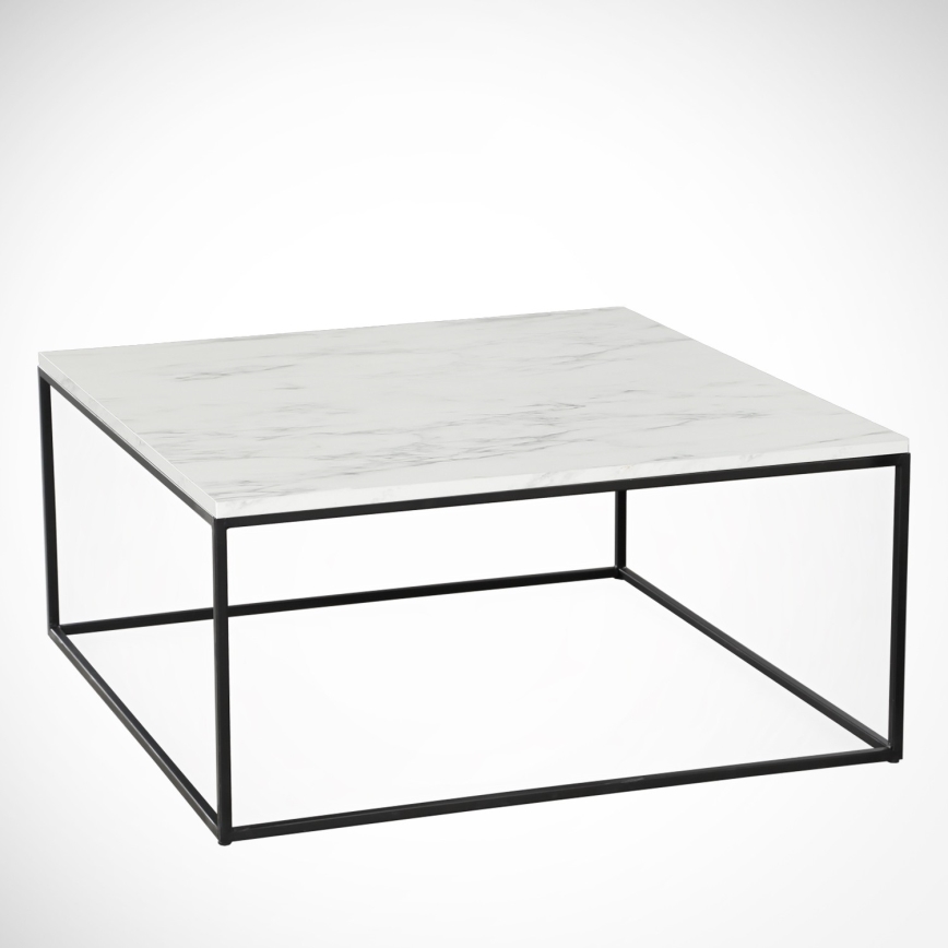 Coffee table MARMO 43x75 cm black/white