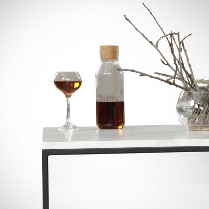 Coffee table MARMO 43x75 cm black/white