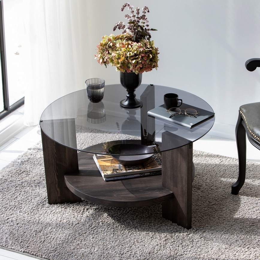 Coffee table MONDO 40x75 cm pine/black